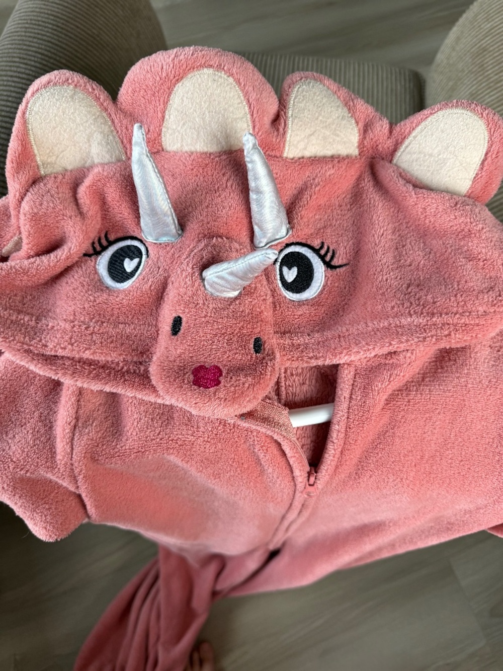 Pink Dinosaur Onesie/Costume Size Ladies Medium
